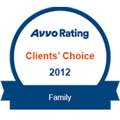 Avvo Rating Clients' Choice 2012 Family